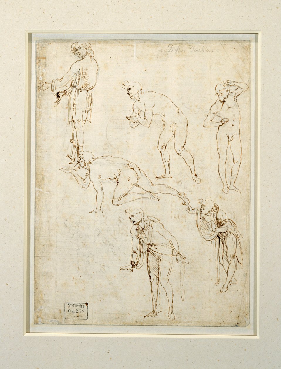 Studie von Figuren für die Anbetung der Könige von Leonardo da Vinci