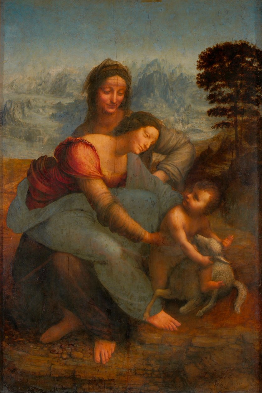 Die Jungfrau, das Jesuskind und die heilige Anna von Leonardo da Vinci