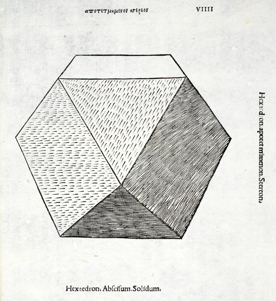 Hexaedron abscisum solidum, Illustration aus 