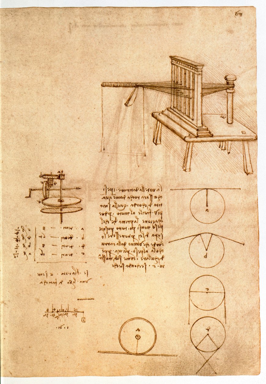 Studie für eine Textilmaschine, 