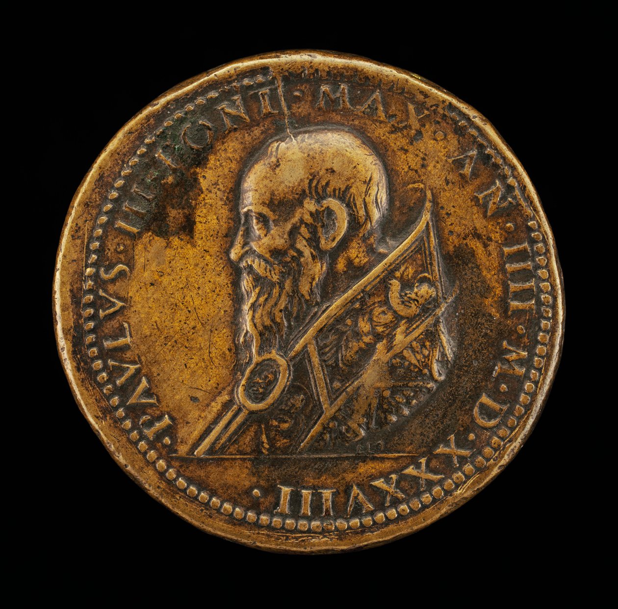 Paul III (Alessandro Farnese, 1468-1549), Papst 1534 [Vorderseite] von Leone Leoni