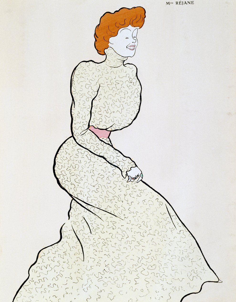 Schauspielerin Gabrielle Réjane (1856-1920), Zeichnung von Leonetto Cappiello (1875-1942) von Leonetto Cappiello