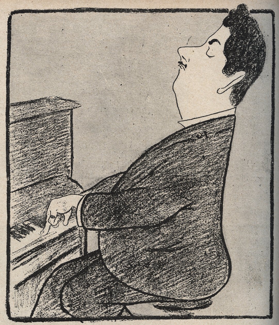 Porträt von Giacomo Puccini (1858-1924), italienischer Komponist. Karikatur von Leonetto Cappiello - 1898 von Leonetto Cappiello