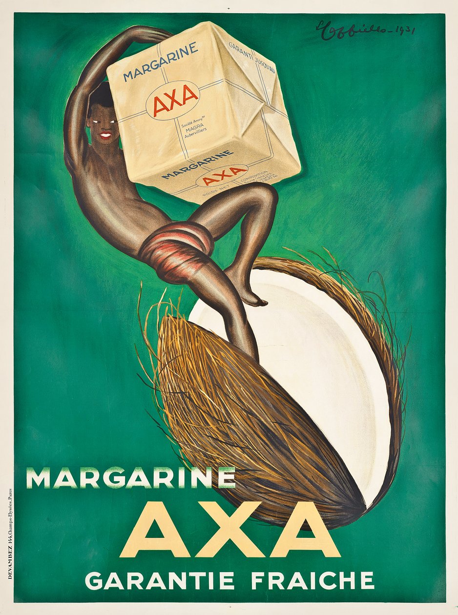 Werbeplakat für Axa-Margarine, 1931 von Leonetto Cappiello