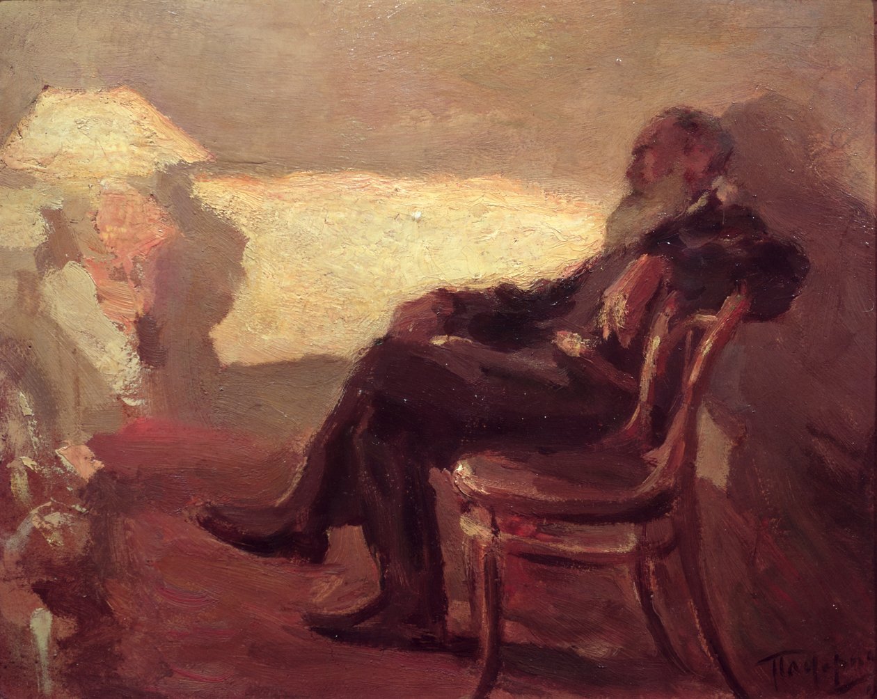 Lev Nikolaevich Tolstoi (1828-1910) 1901 von Leonid Osipovic Pasternak