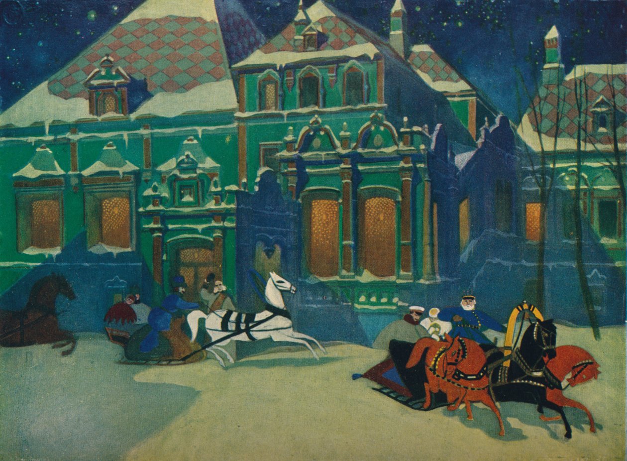 Der Bojarenpalast der Fürsten Jussupow in Moskau, um 1900, 1926 von Leonid Brailovsky