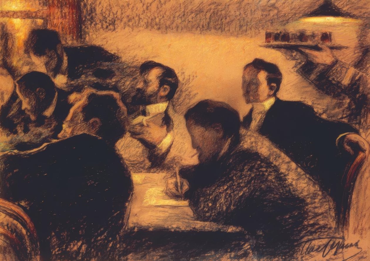 Gruppenbild von Leonid Osipovic Pasternak