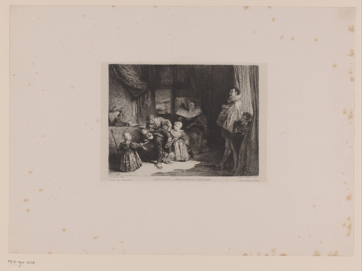 Heinrich IV. und der spanische Botschafter von Leopold Flameng