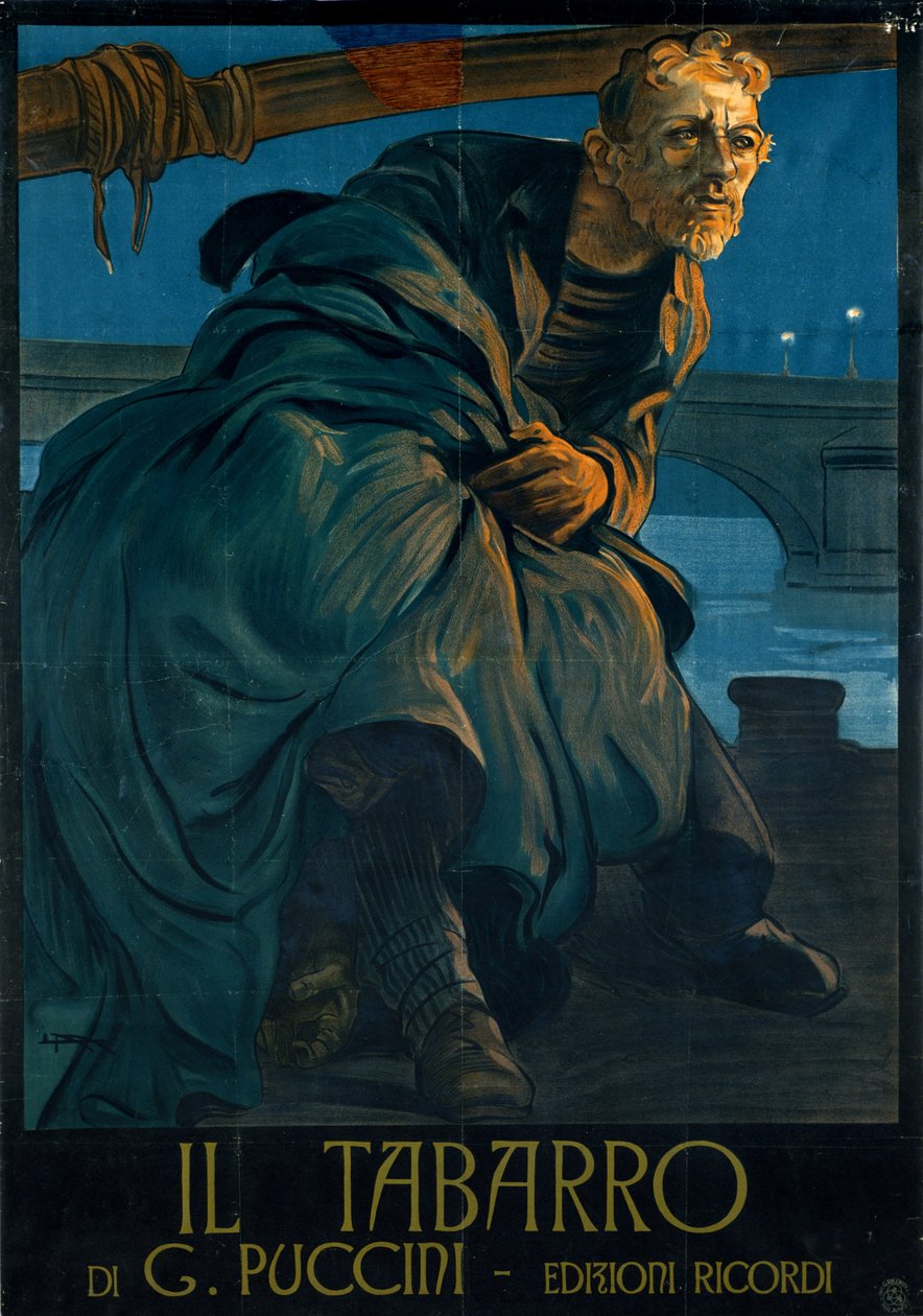 Oper Il tabarro von Giacomo Puccini von Leopoldo Metlicovitz