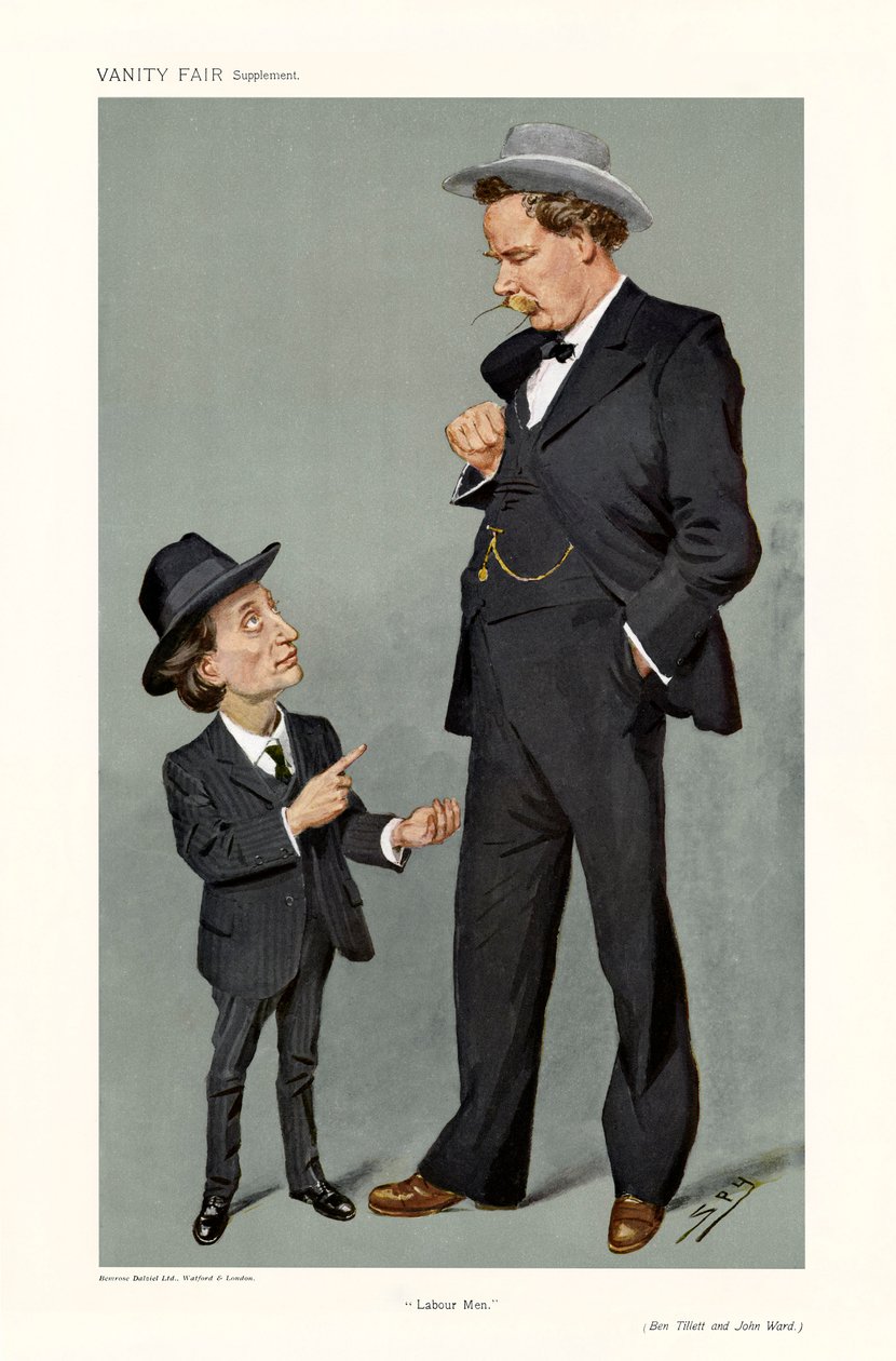 Ben Tillett und John Ward - Porträt stehend von Leslie Matthew (1851 1922) Ward