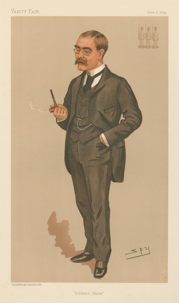 Soldaten Drei, Rudyard Kipling (Vanity Fair Serie) von Leslie Matthew Spy Ward