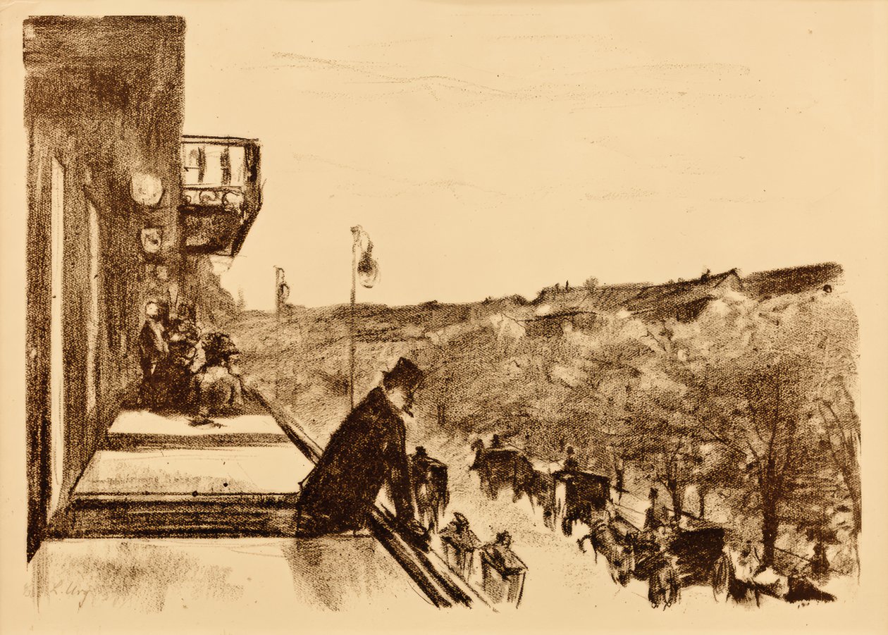 Kaffeeterrasse Unter den Linden von Lesser Ury
