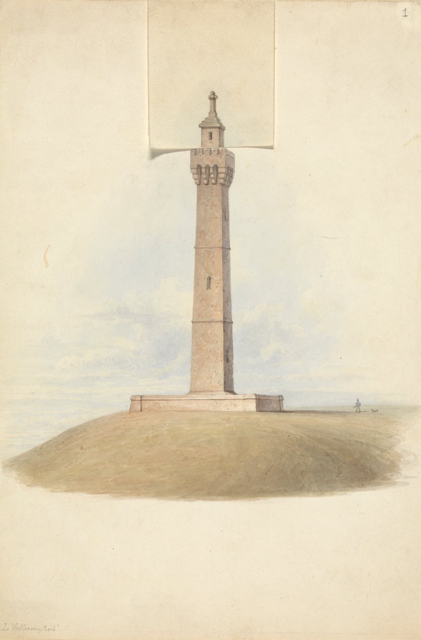 Variantenentwürfe für das Somerset-Denkmal: Elevation von Lewis Vulliamy