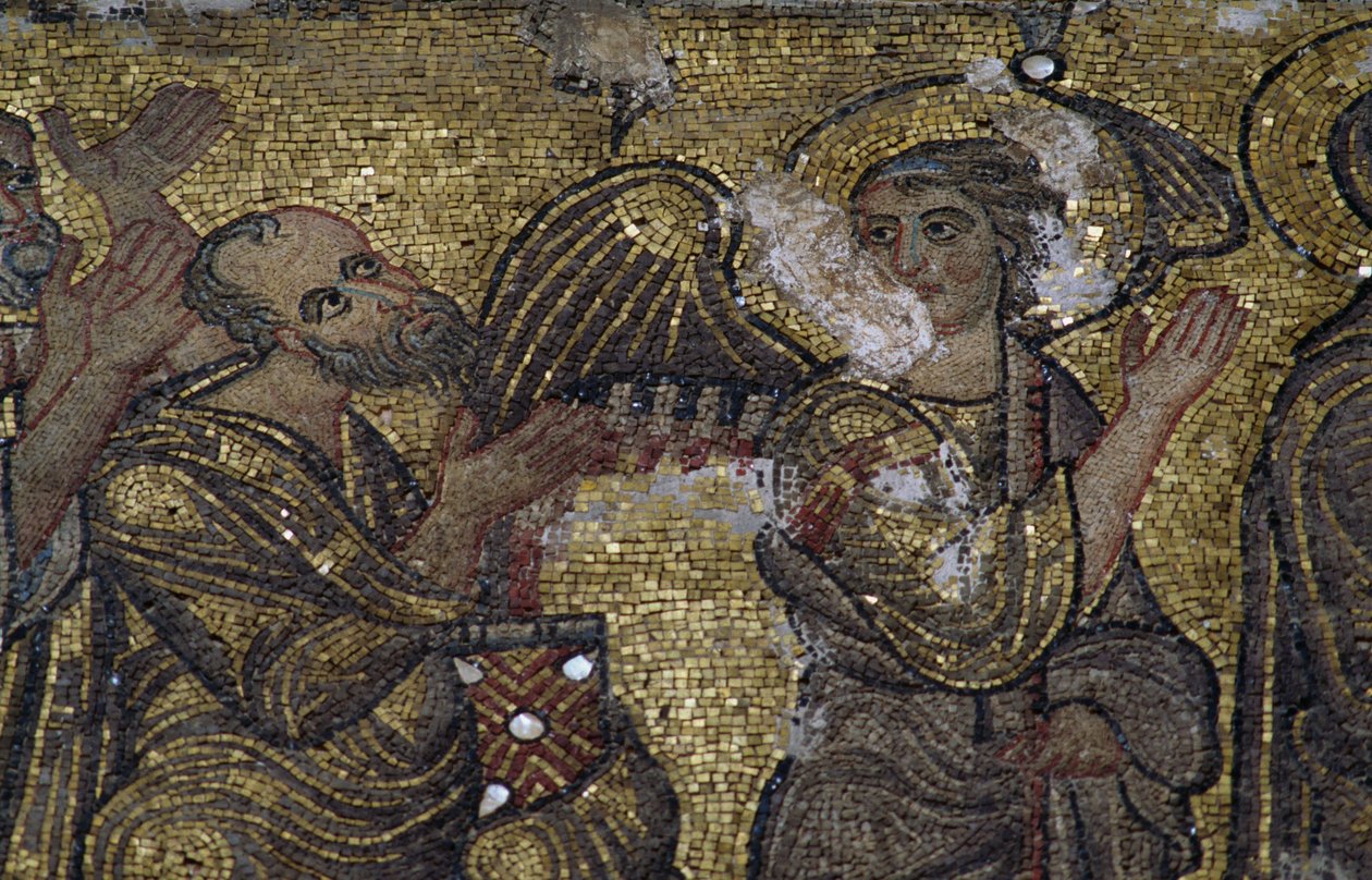 Engel, Detail der Mosaiken in der Geburtsbasilika (Unesco-Welterbeliste, 2012), Bethlehem, Palästina von Unbekannt Unbekannt