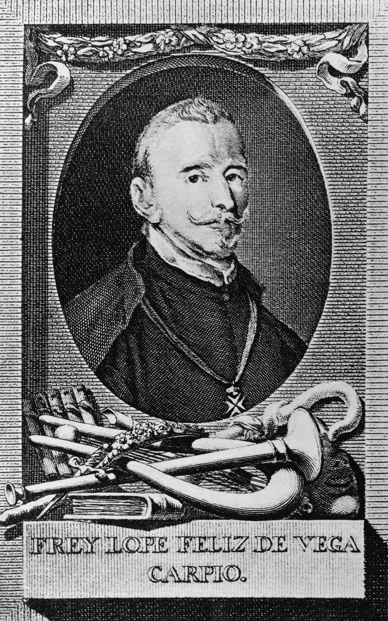 Porträt von Felix Lope de Vega y Carpio von Unbekannt Unbekannt