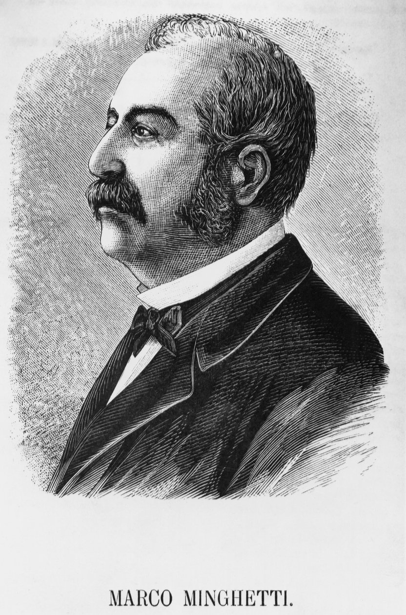 Porträt von Marco Minghetti (1818-1886), italienischer Ökonom und Staatsmann, Premierminister des Königreichs Italien von 1863 bis 1864 und von 1873 bis 1876 von Unbekannt Unbekannt