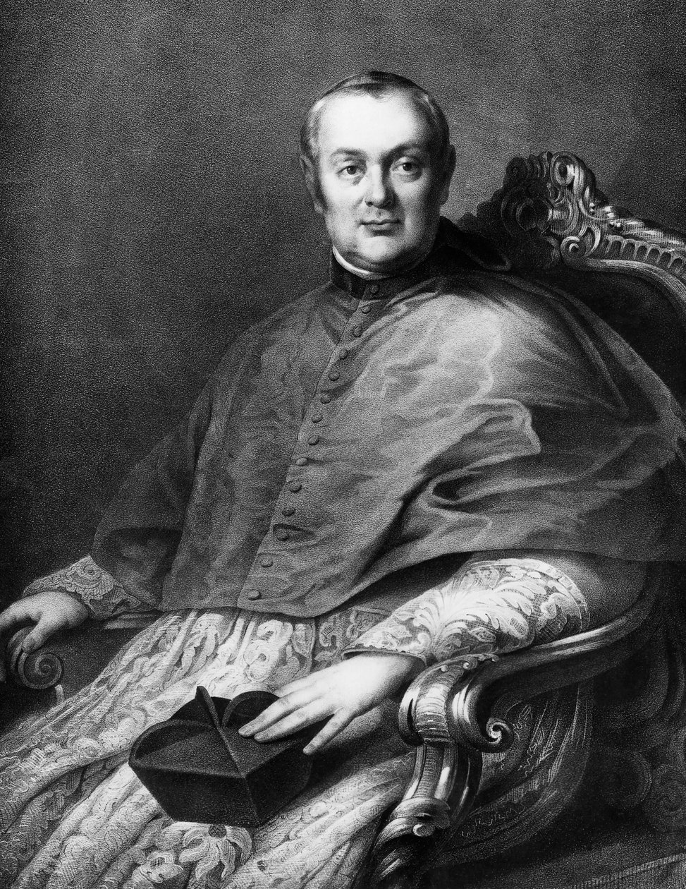 Porträt von Tommaso Bernetti (1779-1852), italienischer Kardinal, Kardinalstaatssekretär unter Leo XII und Gregor XVI von Unbekannt Unbekannt