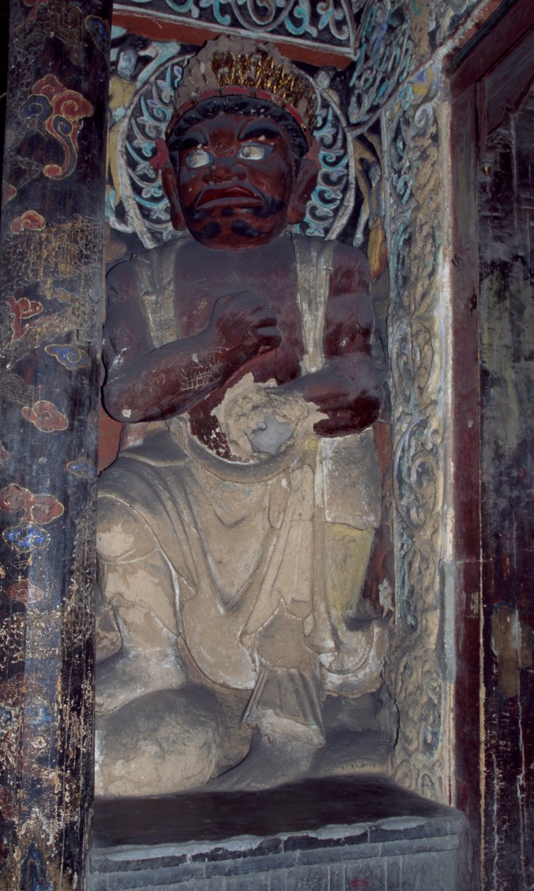 Skulptur aus dem Yungang-Kloster, in der Nähe von Datong, China von Unbekannt Unbekannt