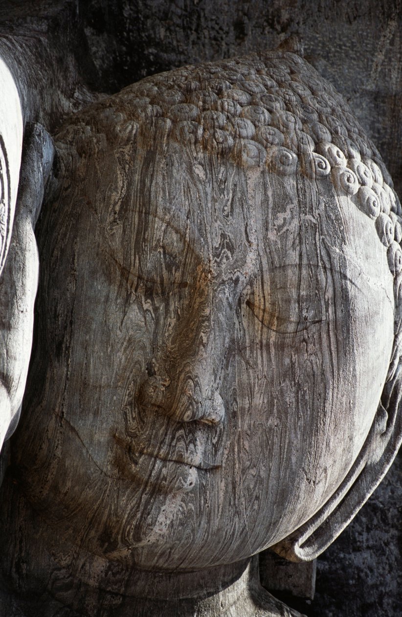 Sri Lanka, antike Stadt Polonnaruwa, Gal Vihara, liegende Buddha-Statue von Unbekannt Unbekannt