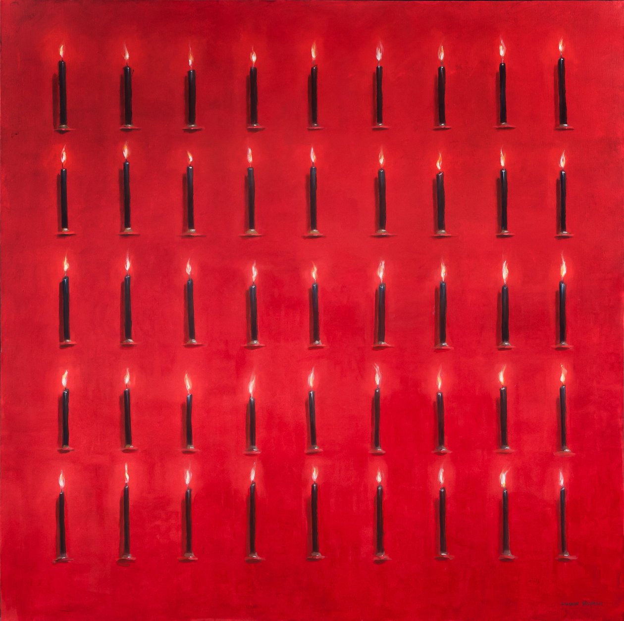Fünfundvierzig Kerzen, Sri Lanka, 2012 von Lincoln Seligman