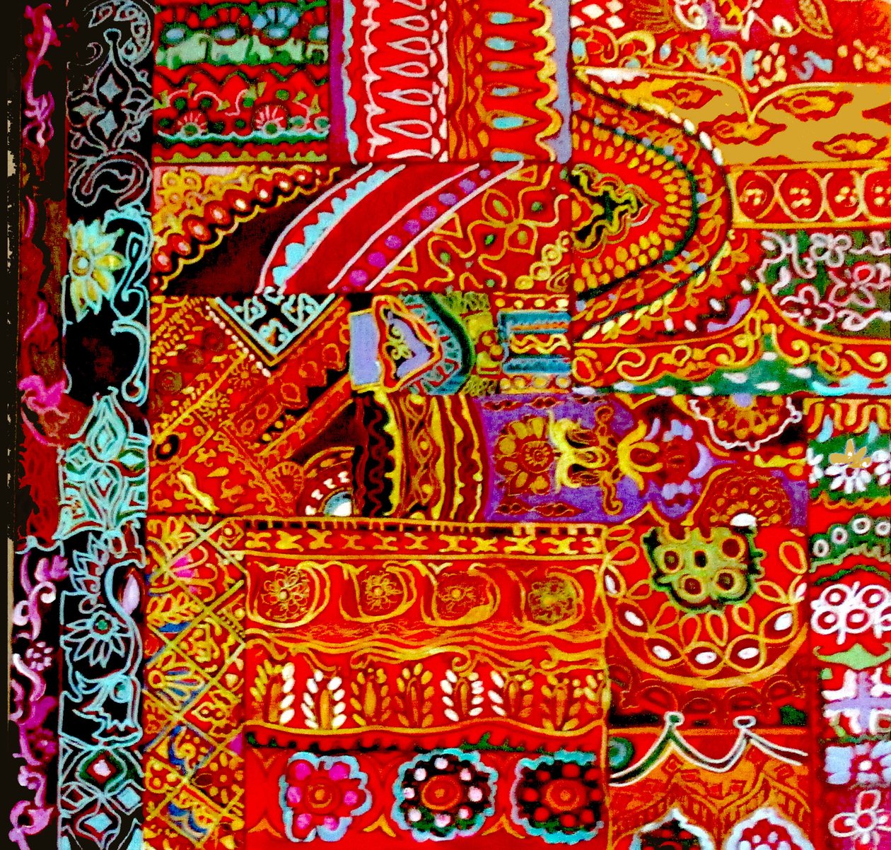 Indische Stickerei, 2017 von linda arthurs