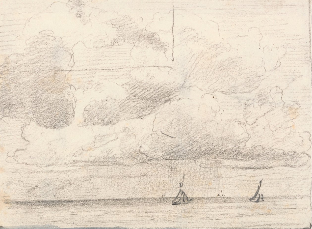 Ein Sturm; (Rückseite) Staffage von Lionel Constable