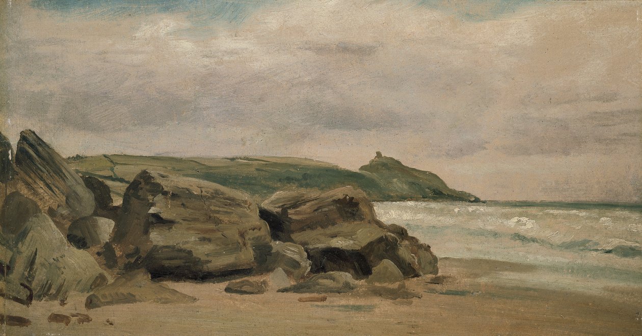 Blick auf Rame Head, Cornwall, 19. Jahrhundert von Lionel Constable