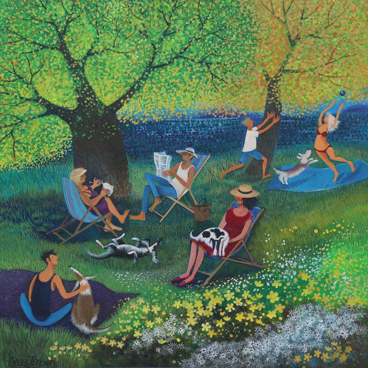 Dame in Pink von Lisa Graa Jensen