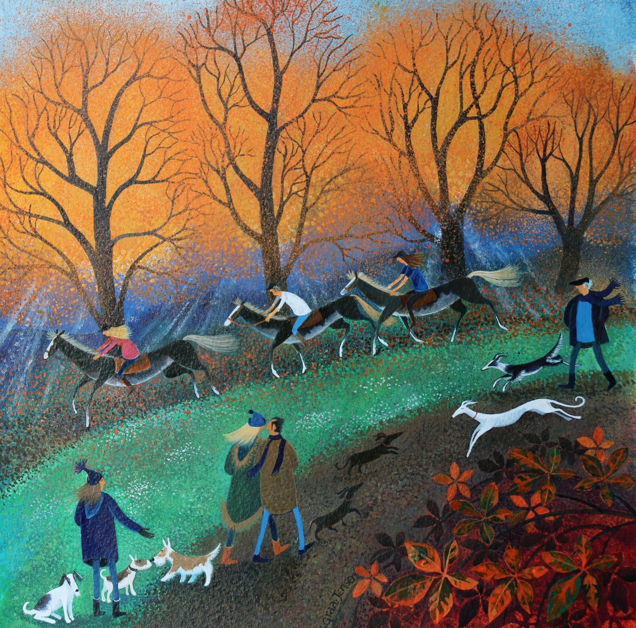 Ponys auf der Wiese, 2017 von Lisa Graa Jensen