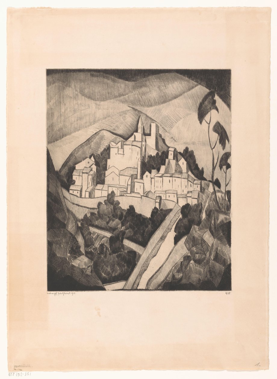 Les Angles I von Lodewijk Schelfhout (signed by artist)