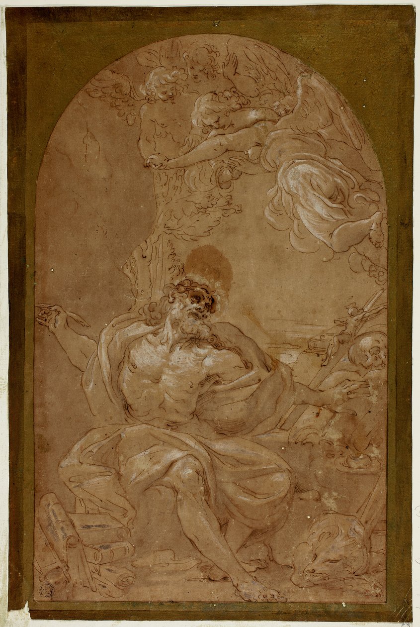 Studie für den Heiligen Hieronymus von Lodovico Carracci