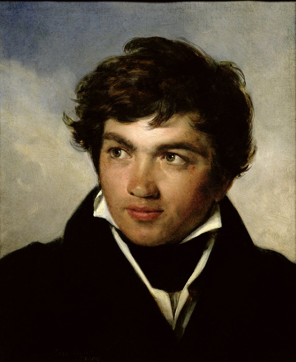 Porträt von Achille-Etna Michallon (1796-1822) ca. 1818-19 von Léon Cogniet