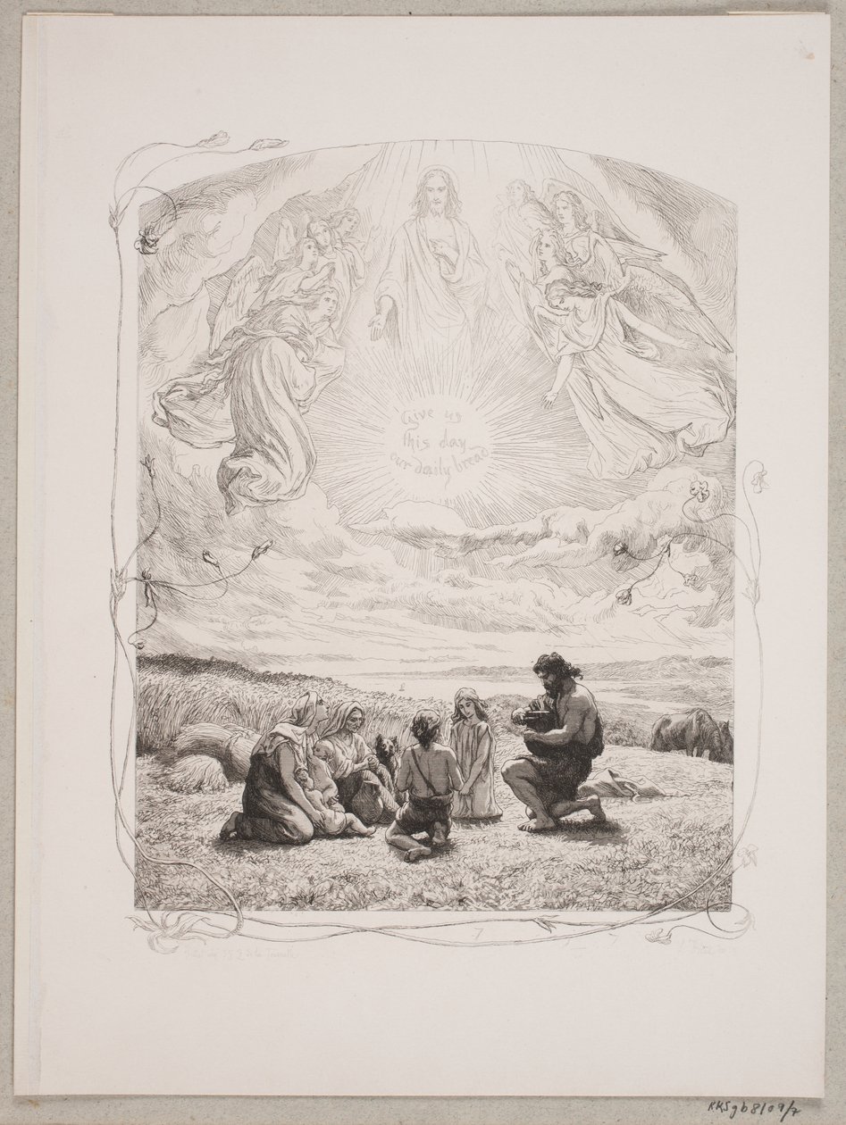 Illustration zu "Das Vaterunser" von Lorenz Frølich