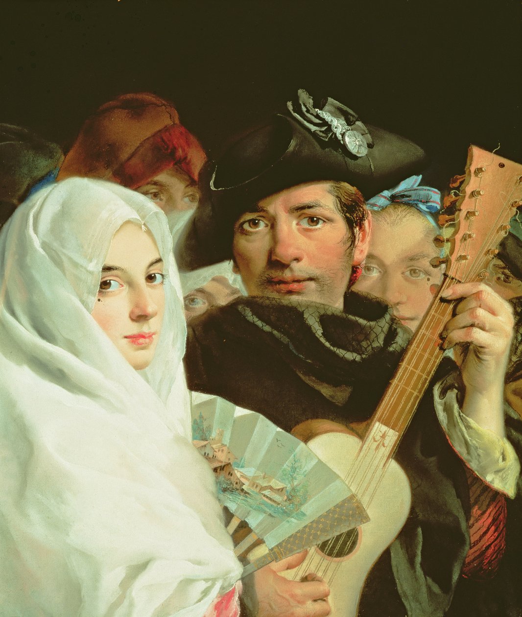 Ein elegantes Paar aus Madrid, ca. 1770 von Lorenzo Baldissera Tiepolo