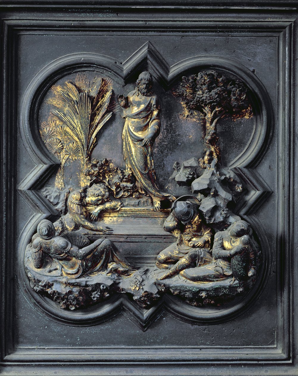 Die Auferstehung Christi, neunzehntes Panel der Nordtüren des Baptisteriums von San Giovanni, 1403-24 von Lorenzo Ghiberti