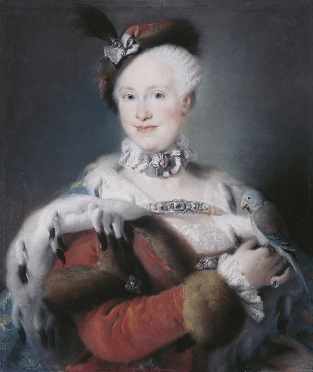 Porträt der Infantin Maria Luisa von Spanien 1745-1792, Heilige Römische Kaiserin, 1763 von Lorenzo Baldissera Tiepolo