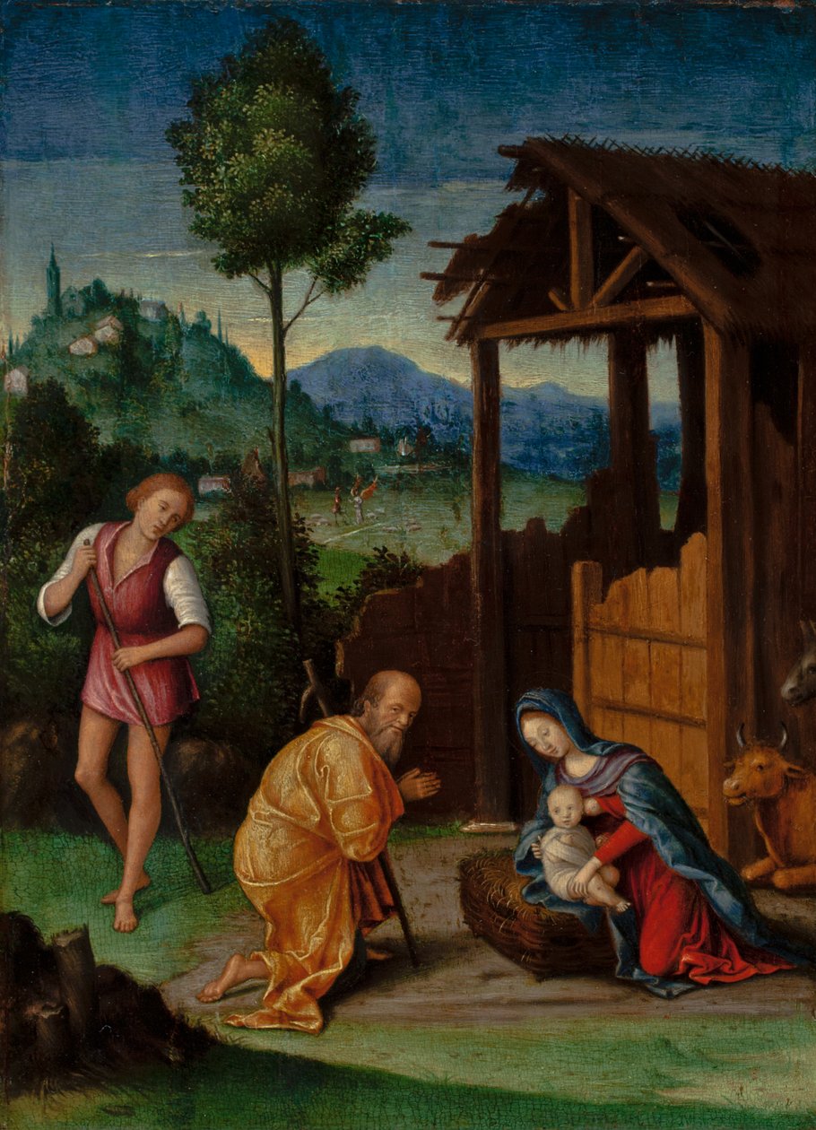 Die Anbetung der Hirten von Lorenzo Leonbruno