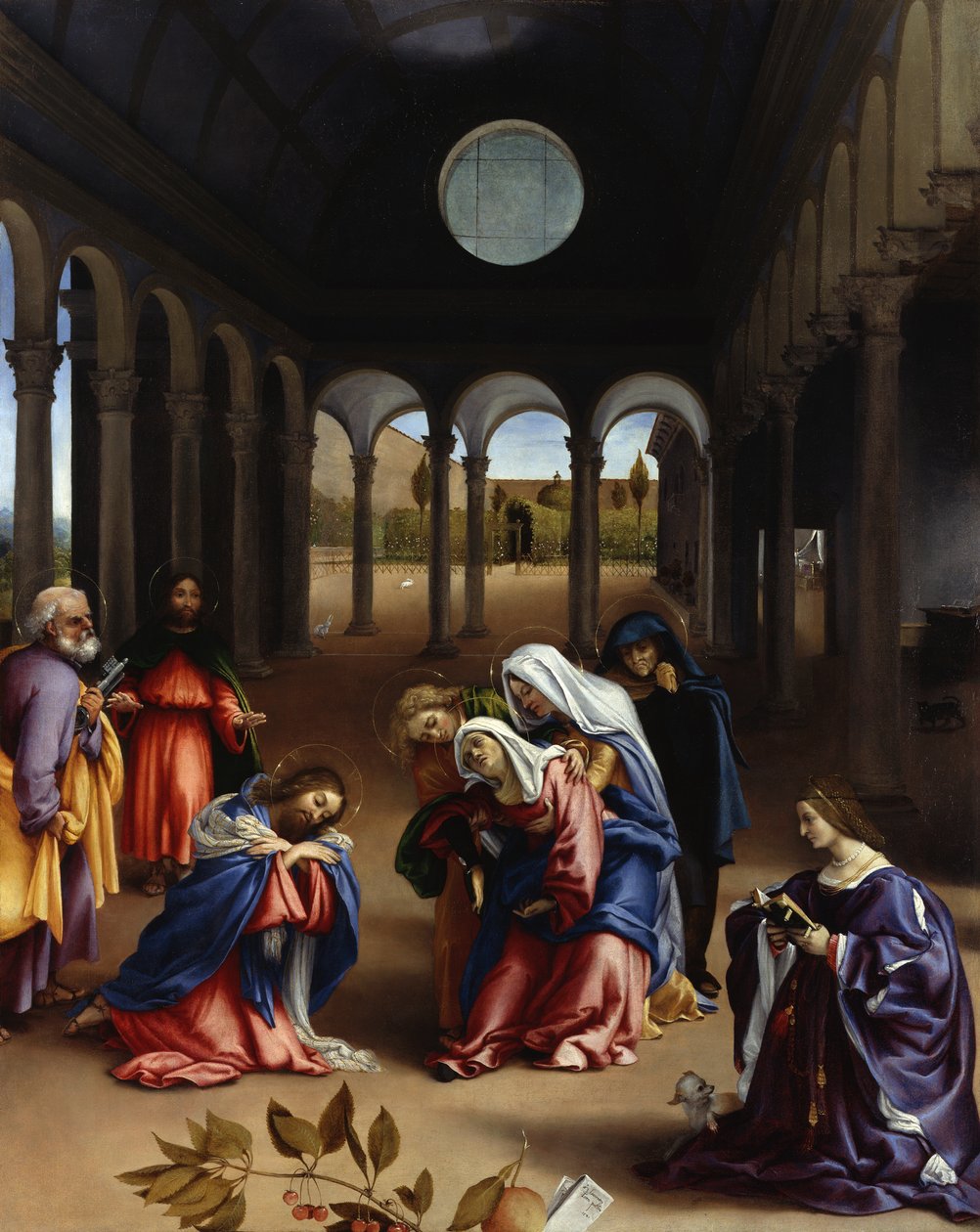 Christi Abschied von seiner Mutter von Lorenzo Lotto