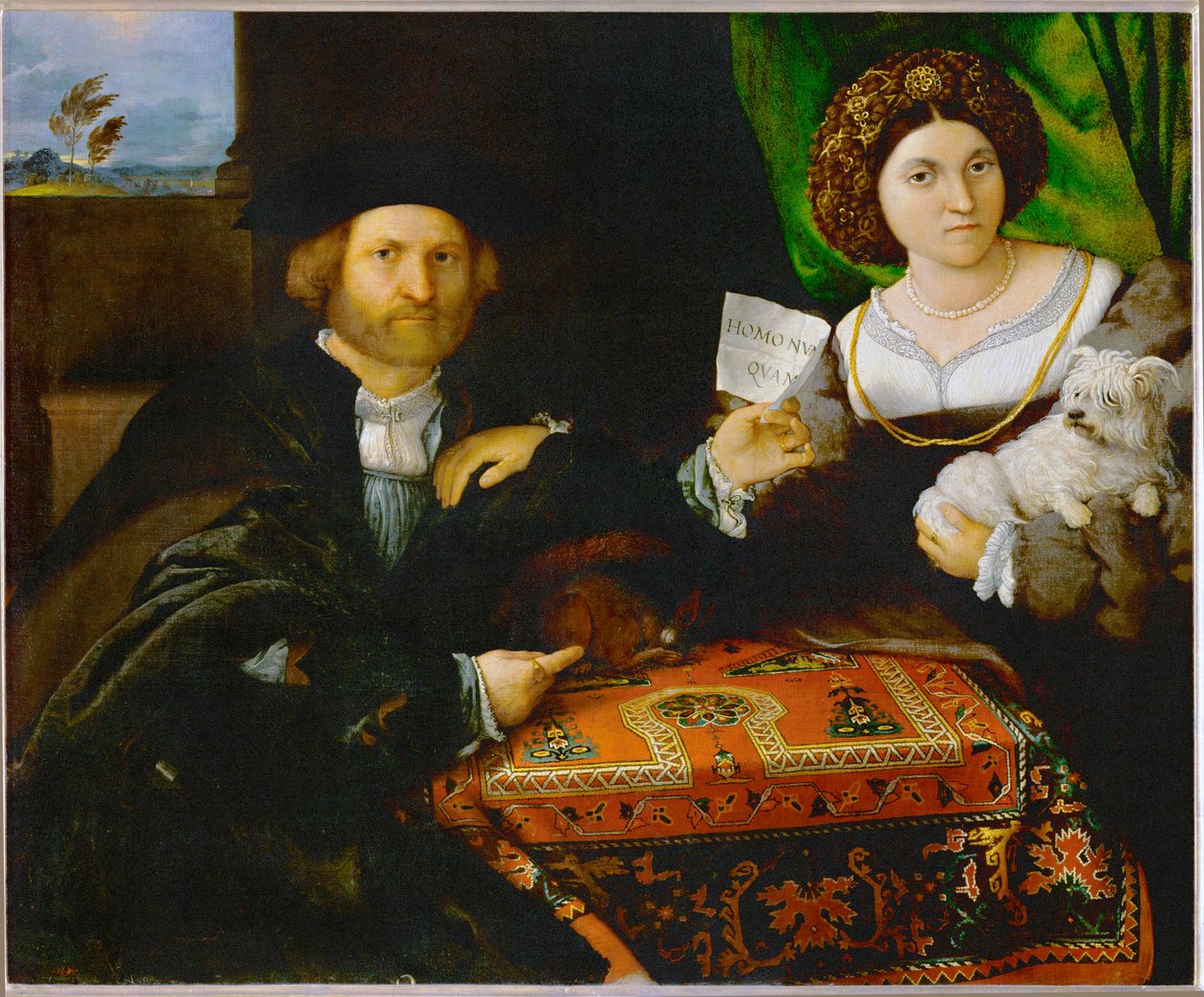 Doppelporträt eines Paares von Lorenzo Lotto