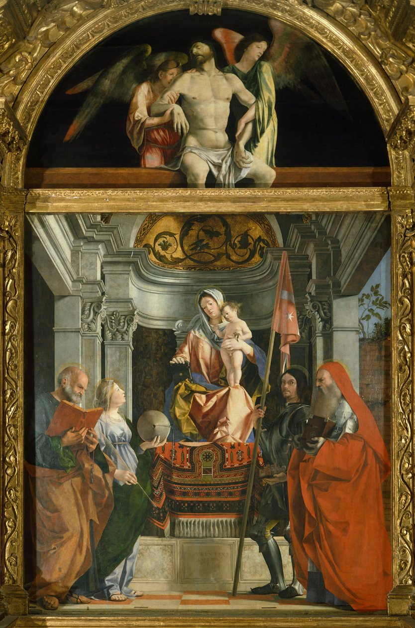 Madonna und Heilige von Lorenzo Lotto von Lorenzo Lotto