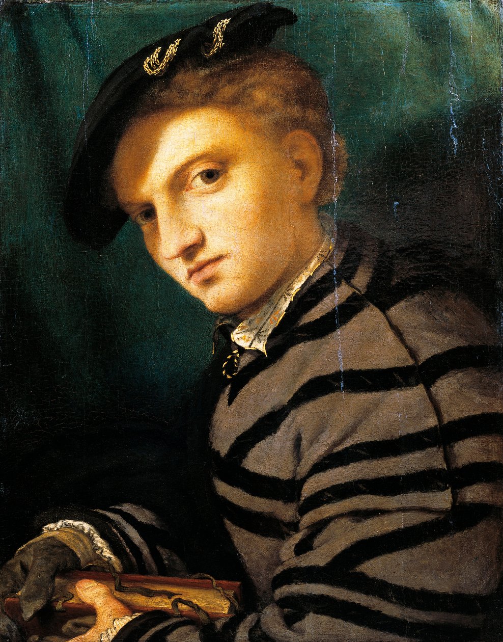 Porträt eines jungen Mannes von Lorenzo Lotto