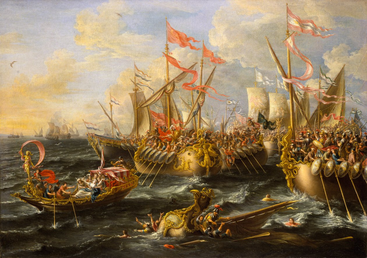 Die Schlacht von Actium, 2. September 31 v. Chr. von Lorenzo a Castro