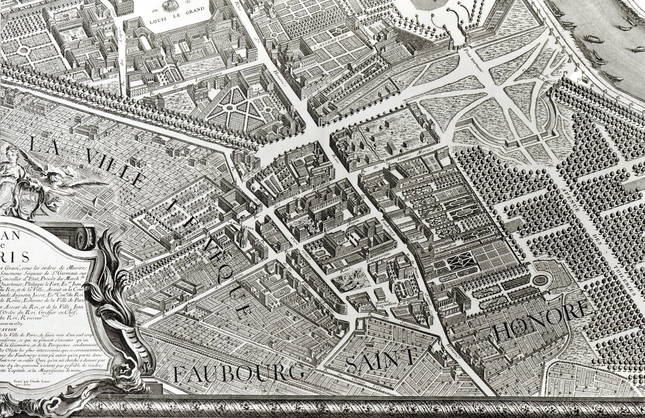 Plan von Paris, bekannt als 