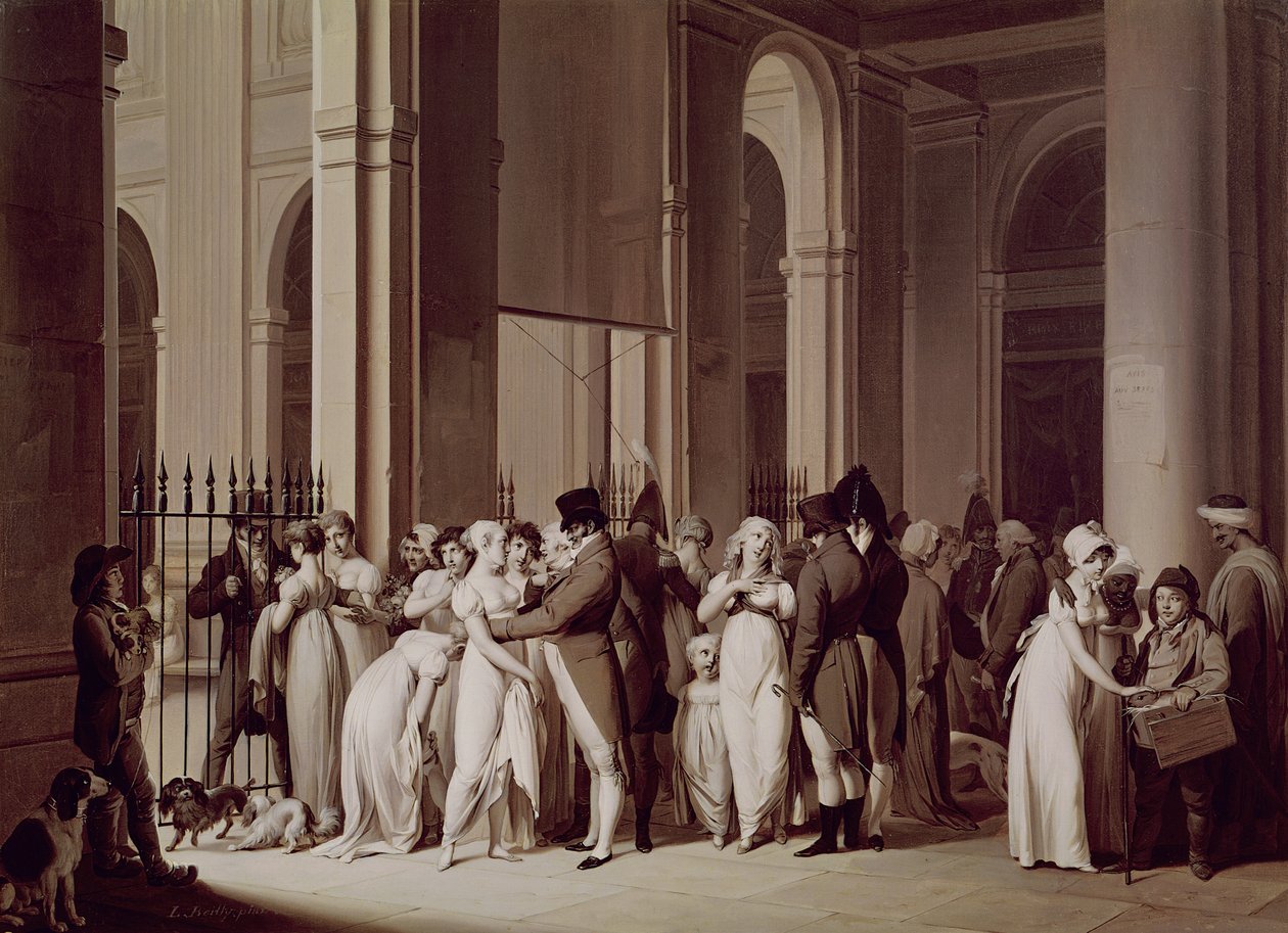Die Galerien des Palais Royal, Paris, 1809 von Louis Leopold Boilly