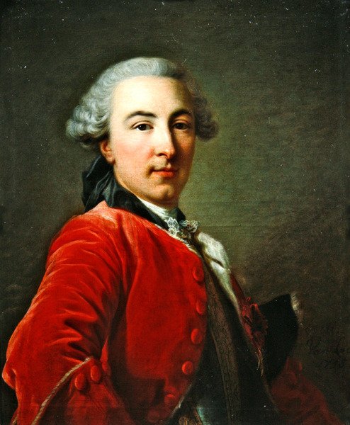 Porträt von Marquis Edouard Jean de Luker, 1756 von Louis Michel van Loo