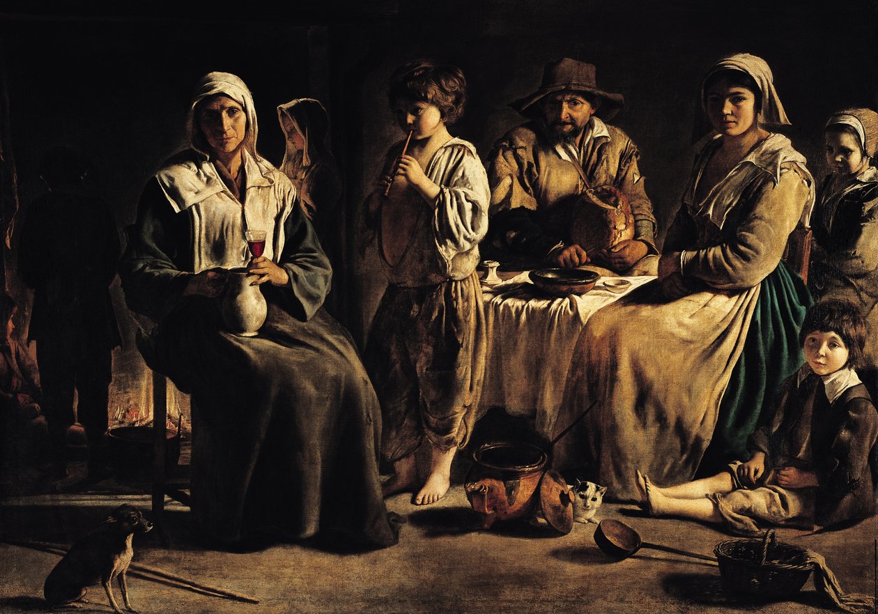 Bauernfamilie im Inneren, ca. 1643 von Louis le Nain