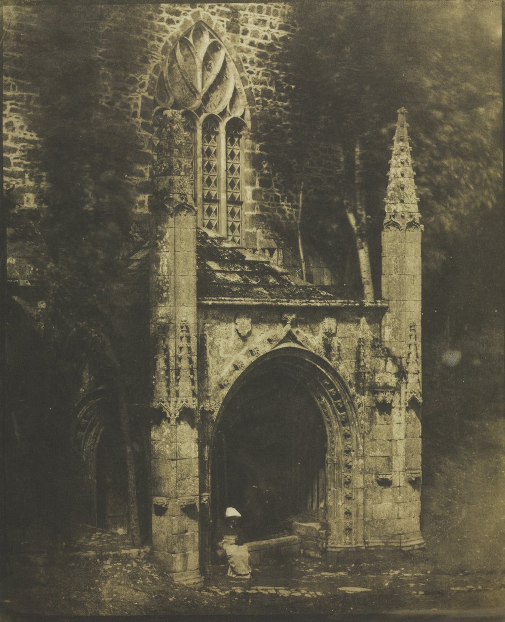 Brunnen von Notre-Dame in Saint-Brieuc, Bretagne von Louis-Rémy Robert