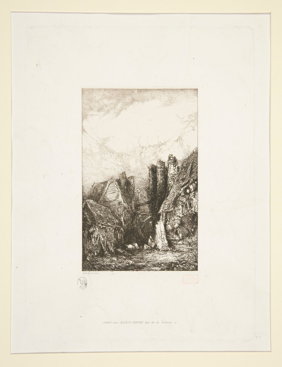 Dorf von Louis Adolphe Hervier