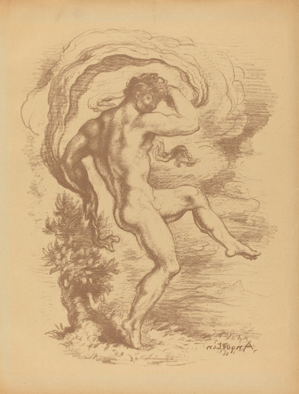 Tanzender Akt, 1897 von Louis Anquetin