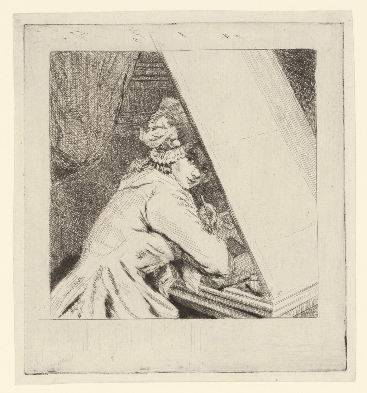 Porträt Marie-Lambertine Coclers von Louis Bernard Coclers